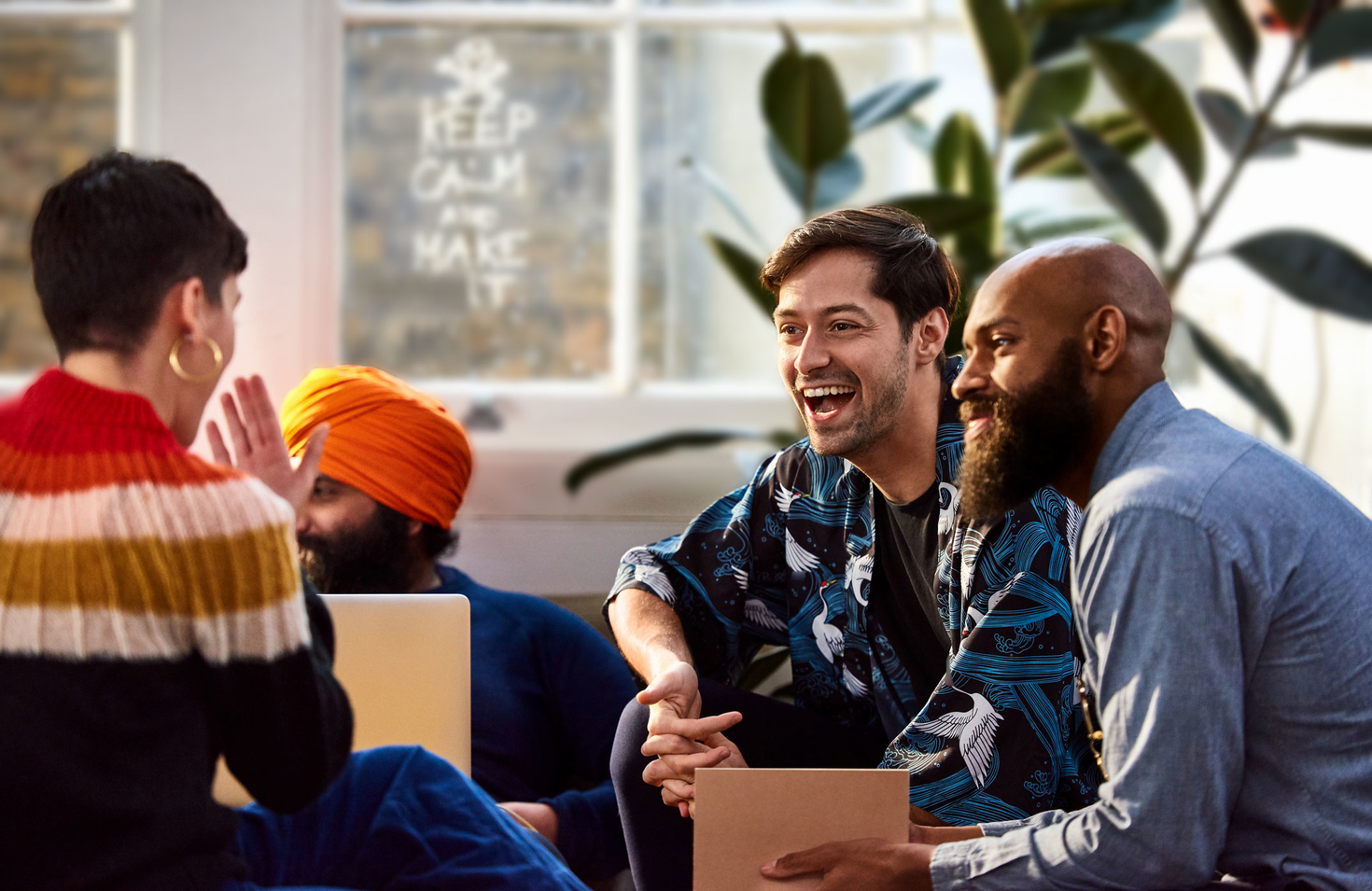 People laughing