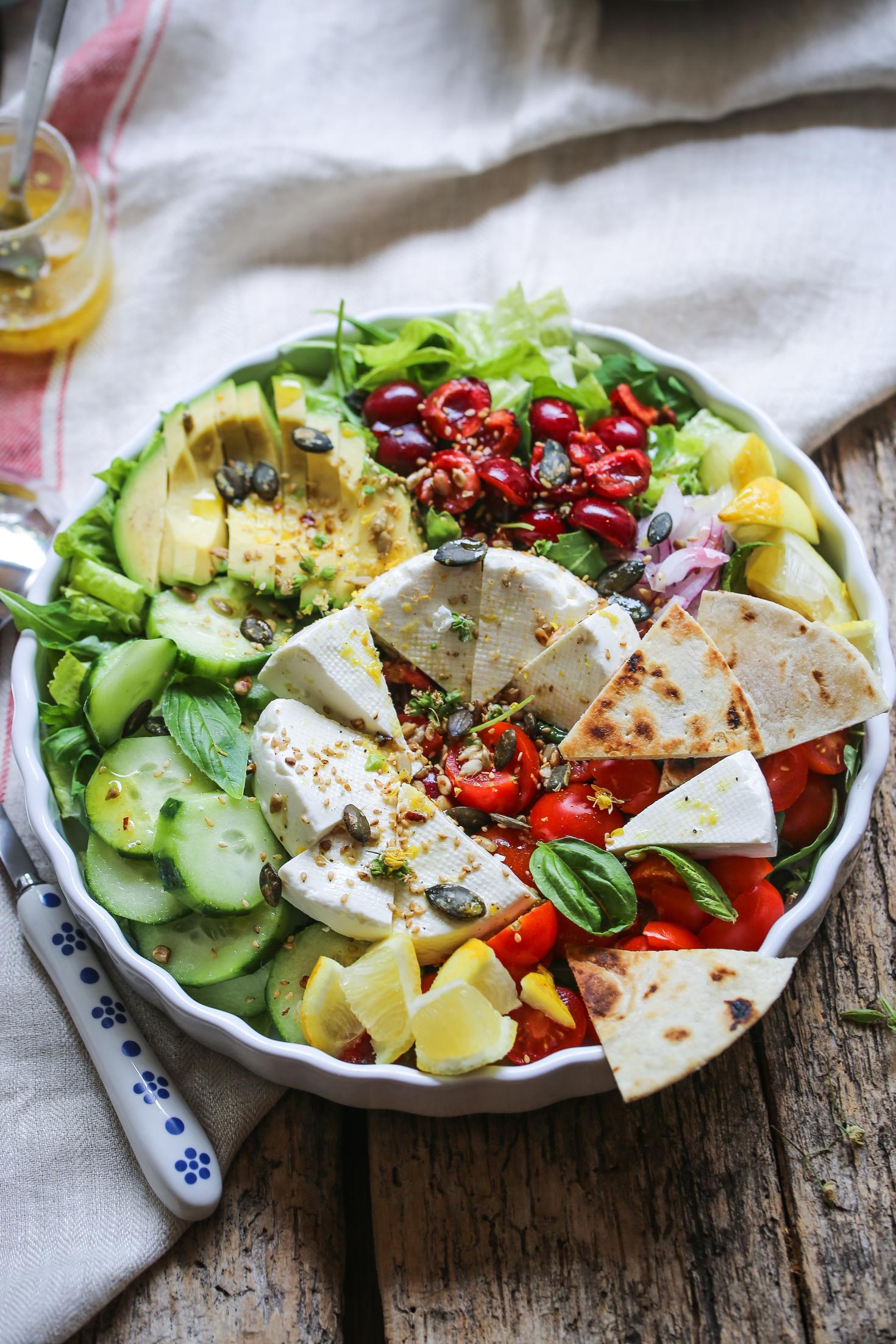 Hearty vegetable bowl.