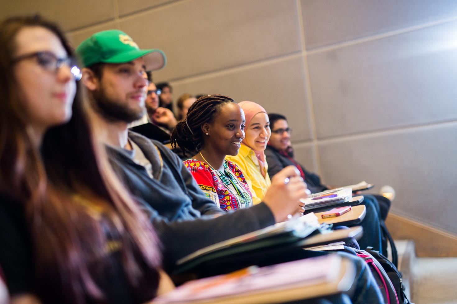 students in class