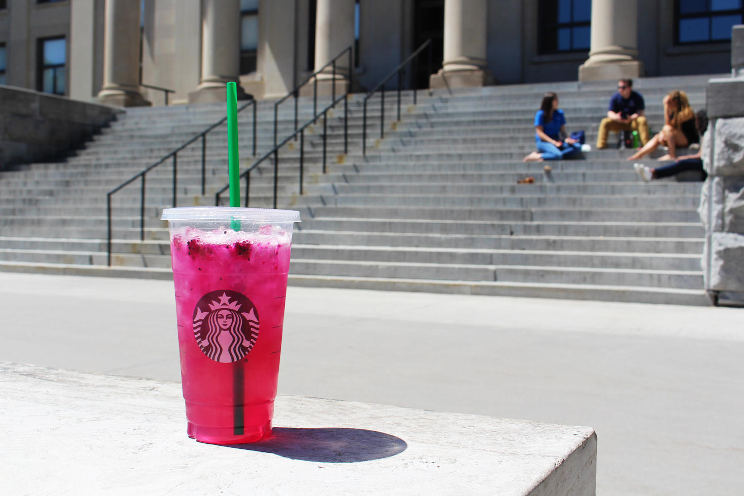 Starbucks drink in front of Tabaret