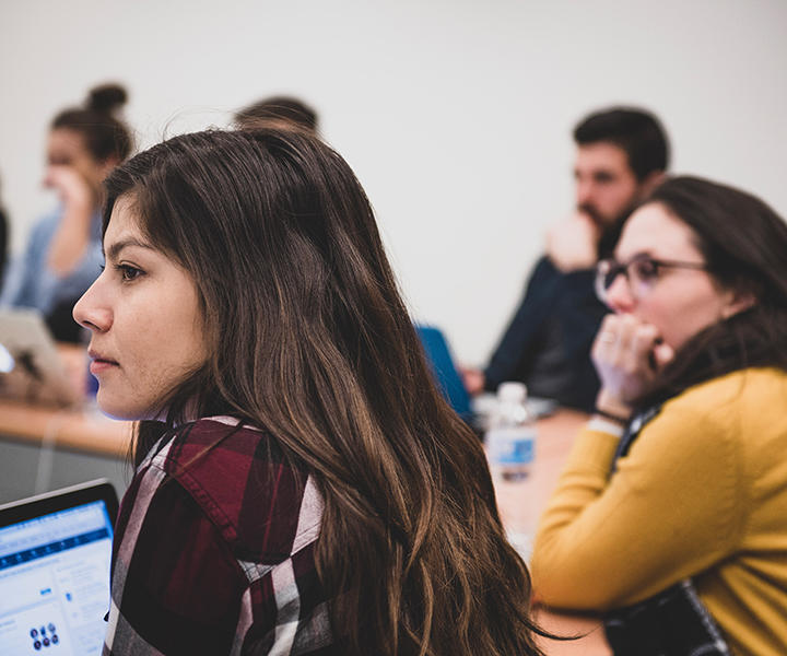 Students in class