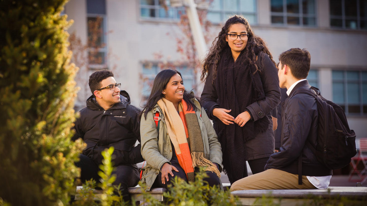 Students talking